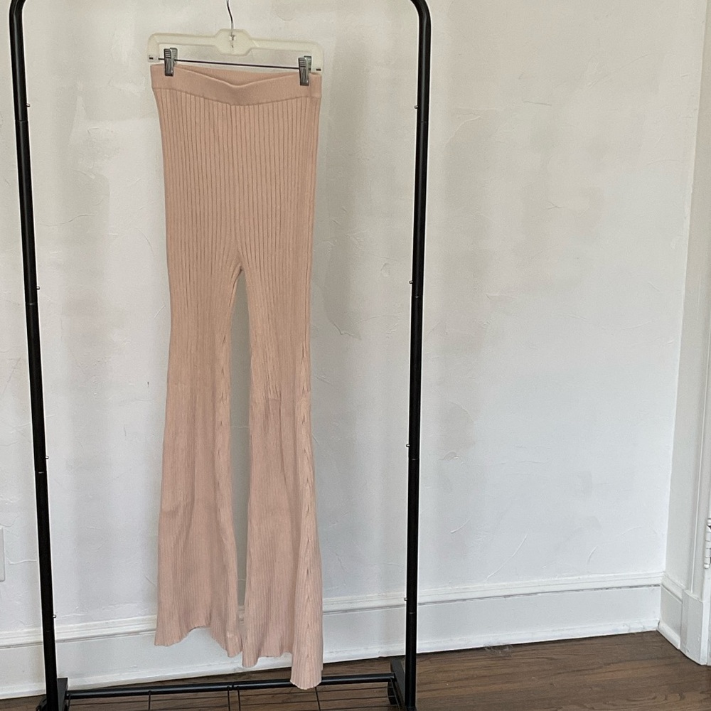 Astr Beige Ribbed Knitwear